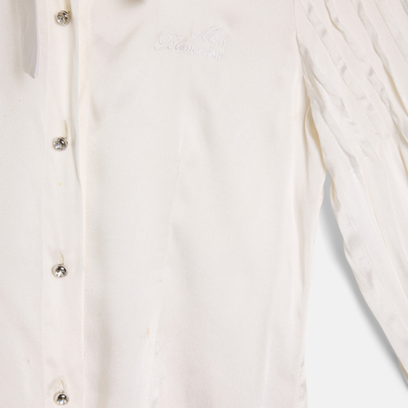 Super Flea Market+Miss Blumarine+Silk pussybow blouse+Toni Garrn2